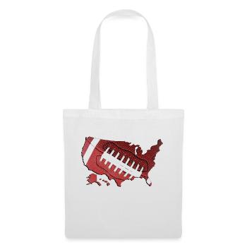 United States | real football | Map - Tote Bag - white - Front
