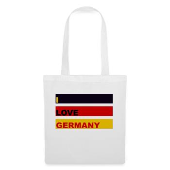 patriot german love happiness germany flag - Tote Bag - white - Front