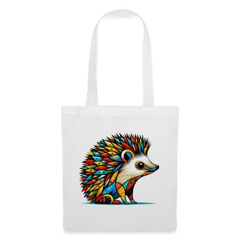 Hérisson - Sac en tissu - blanc - Devant