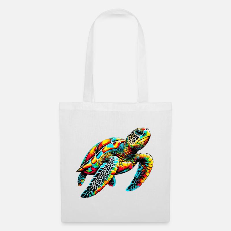 Schildkröte - Stoffbeutel - Weiß