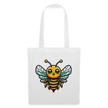 Abeille - Sac en tissu - blanc - Devant