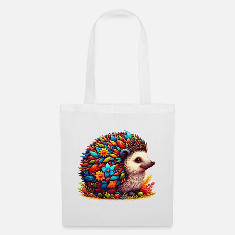 Igel - Stoffbeutel - Weiß