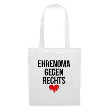 EHRENOMA GEGEN RECHTS - Stoffbeutel - Weiß - Vorne