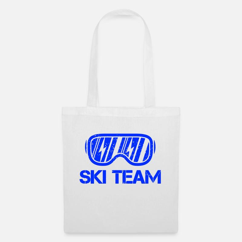 ski team 01 - Stoffbeutel - Weiß