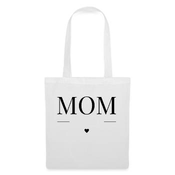 Mom with heart - Tote Bag - white - Front