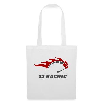 Red Black Modern Racing Logo Design - Stoffbeutel - Weiß - Vorne