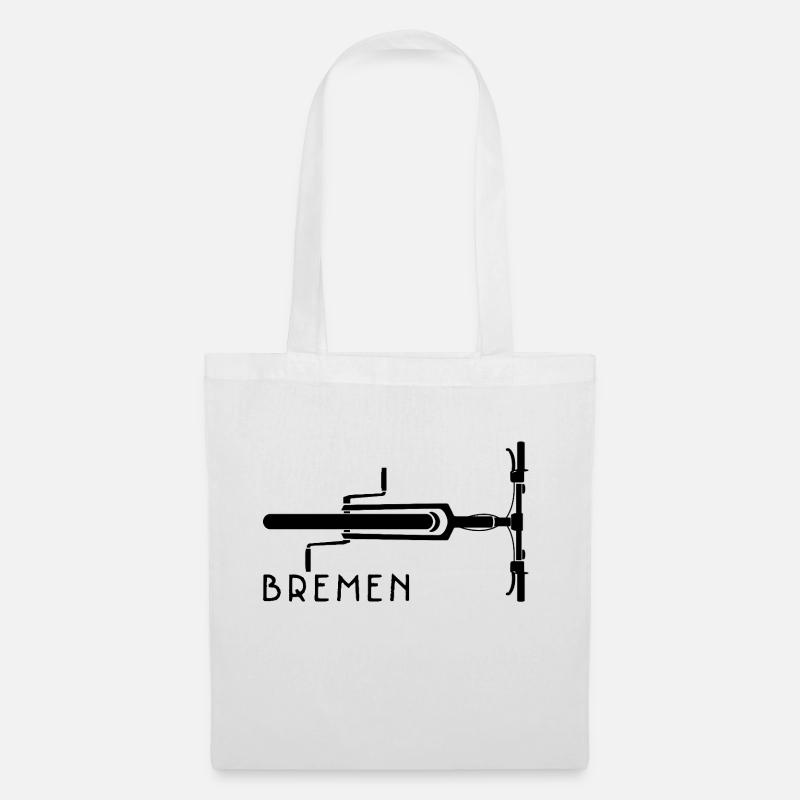 Fahrrad Bremen - Stoffbeutel - Weiß