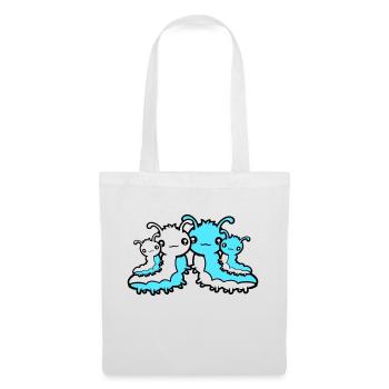Caterpillar Family Parents Mom Dad Kids Siblings - Tote Bag - white - Front