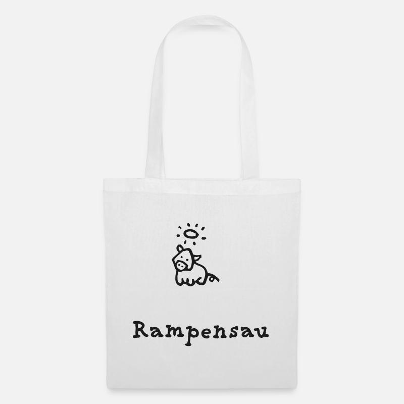 Rampensau - Stoffbeutel - Weiß