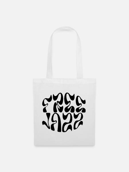 Free Jazz Logo-Design - Stoffbeutel - Weiß