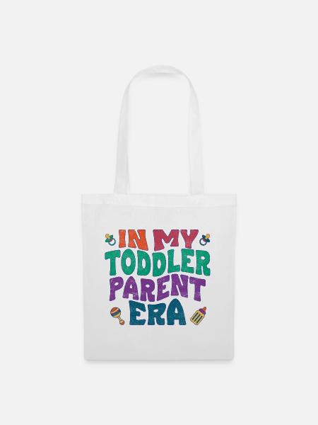 In my toddler parent era - Stoffbeutel - Weiß
