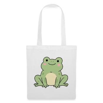 Cuddly Frog Green Charm Toad Frog Design - Tote Bag - white - Front