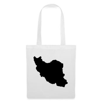 Iran Silhouette - Stoffbeutel - Weiß - Vorne