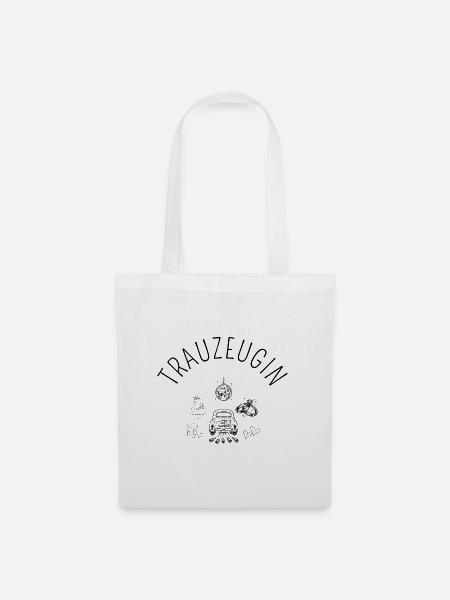 Hochzeit -Trauzeugin - Clip Art - Stoffbeutel - Weiß