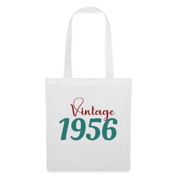 70 Year Old Retro 70s Tee Born 1956 - Tote Bag - white - Front