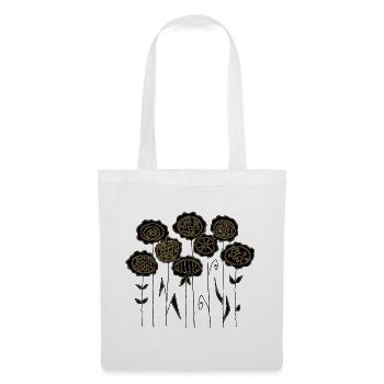 Fleur - Sac en tissu - blanc - Devant