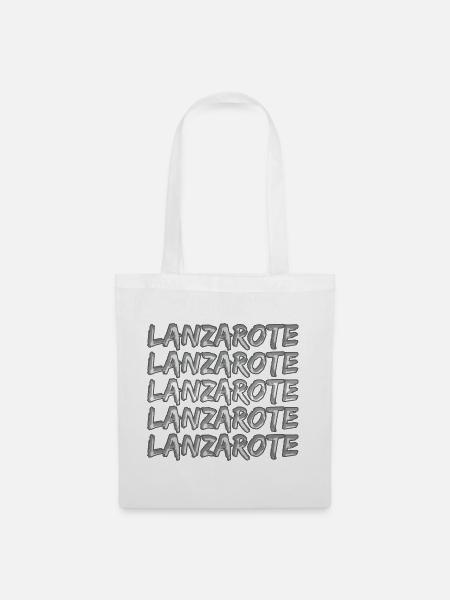 Geschenk für Lanzarote - Stoffbeutel - Weiß