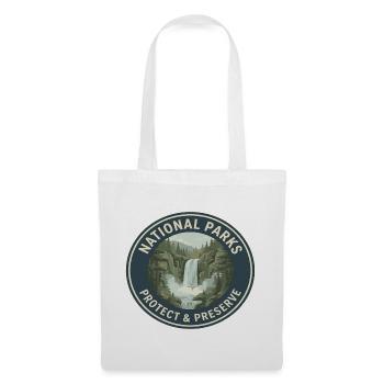 Nationalpark Schutz & Preserve Logo - Stoffbeutel - Weiß - Vorne