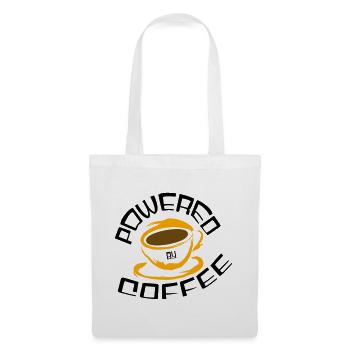 Powered by Coffee - Stoffbeutel - Weiß - Vorne