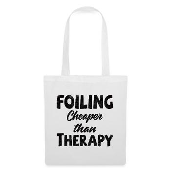 Foiler -  Foiling. Cheaper than Therapy - Stoffbeutel - Weiß - Vorne
