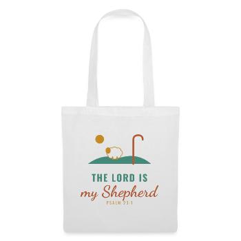 The Lord Is My Shepherd – Psalm 23:1 - Stoffbeutel - Weiß - Vorne