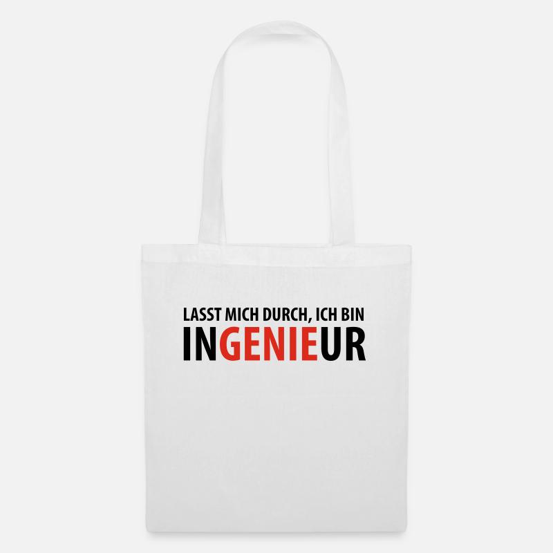 Lasst mich durch, ich bin Ingenieur - Stoffbeutel - Weiß