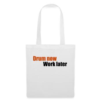 percussion - Sac en tissu - blanc - Devant