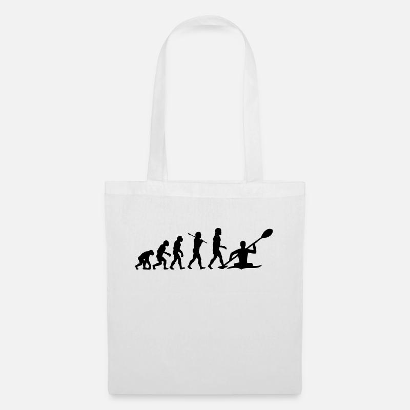Kayaking - Kayak Evolution - Tote Bag - white