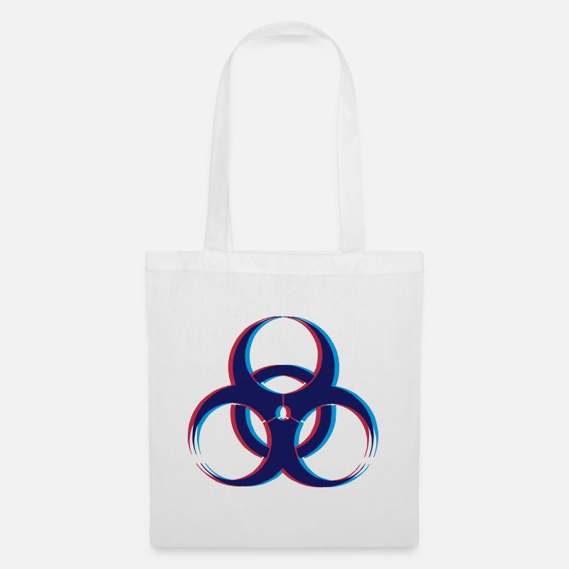 Biohazard 3D - Stoffbeutel - Weiß