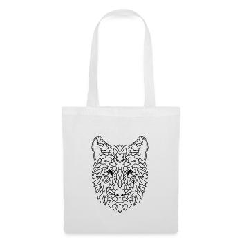 Wolf geometric - Tote Bag - white - Front