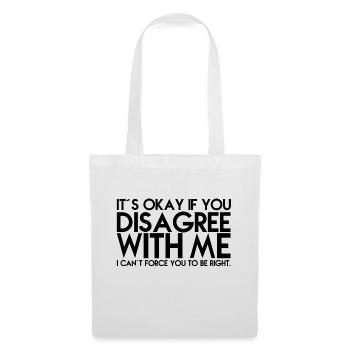 DISAGREE, GIFT - Tote Bag - white - Front