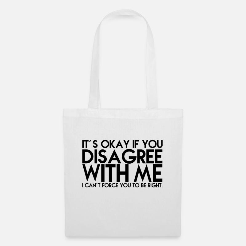 DISAGREE, GIFT - Tote Bag - white
