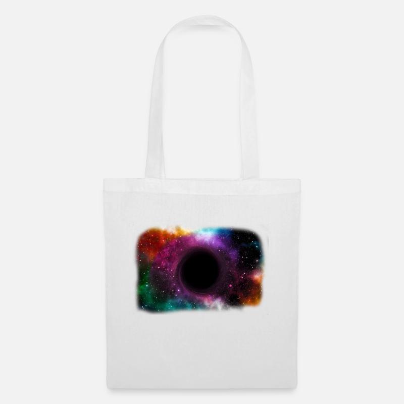 black hole - Tote Bag - white