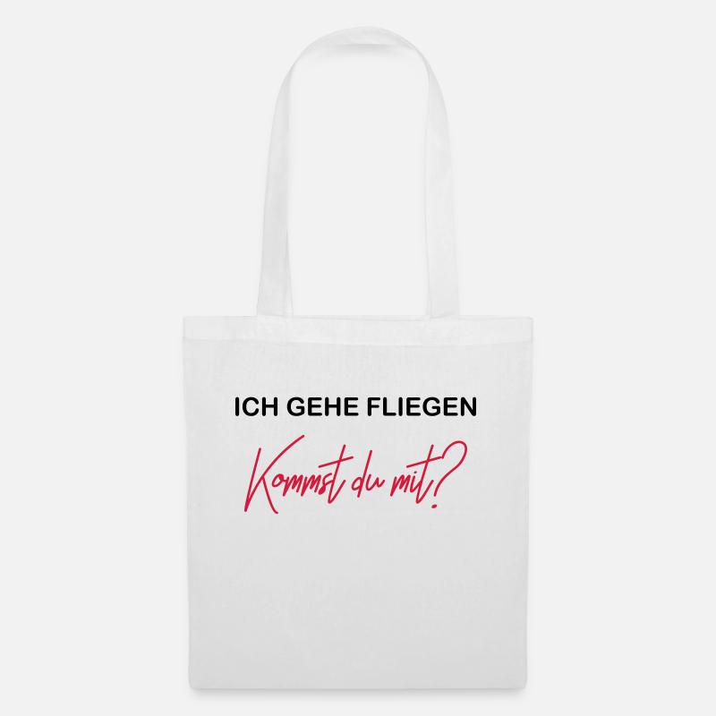 Fliegen - Stoffbeutel - Weiß