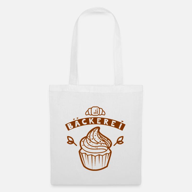 Bäckerei Cupcake - Stoffbeutel - Weiß