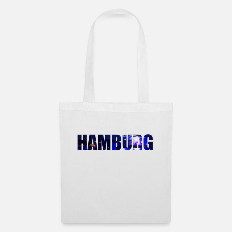Hamburg - Stoffbeutel - Weiß