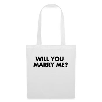 Marry Me - Sac en tissu - blanc - Devant