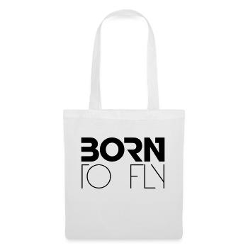 Né à voler Heli Logo Design - Sac en tissu - blanc - Devant