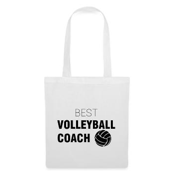 Meilleur entraîneur de volley-ball | Sport Coach Cadeaux - Sac en tissu - blanc - Devant