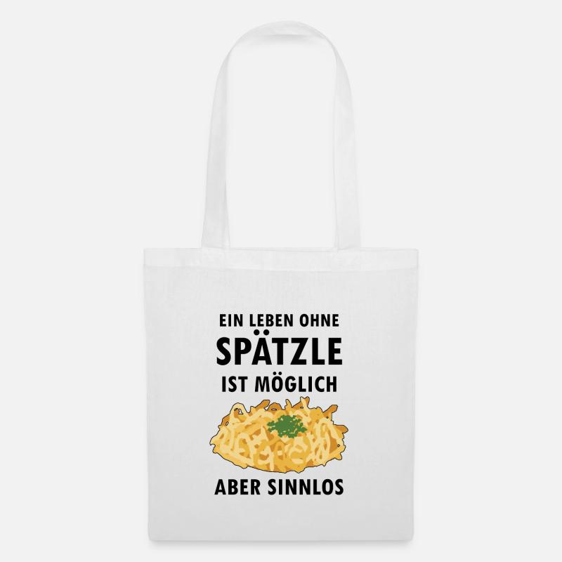 Schwaben Shirt | Spätzle Maultaschen Geschenkideen - Stoffbeutel - Weiß