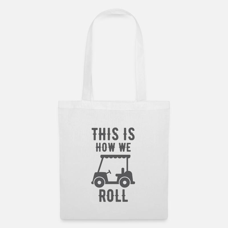 Golf Shirt cadeau de golf golf - Sac en tissu - blanc