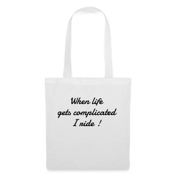 Moto Motard Biker Sport Vitesse Course Boss Figth - Tote Bag - white - Front