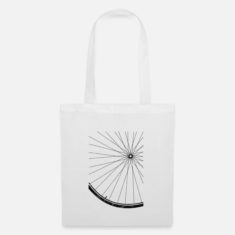 Fahrrad Speichen Shirt - Stoffbeutel - Weiß