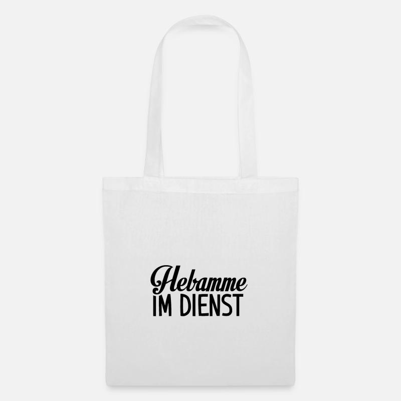 Hebamme | Hebammen Entbindungspflegerin Geschenke - Stoffbeutel - Weiß