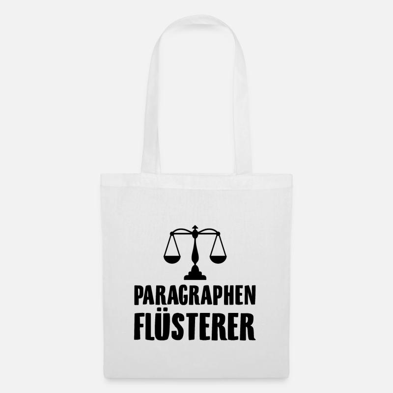 Paragraphen Flüsterer | Anwalt Jura Beruf Geschenk - Stoffbeutel - Weiß