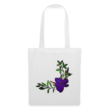 Purple flower - Tote Bag - white - Front