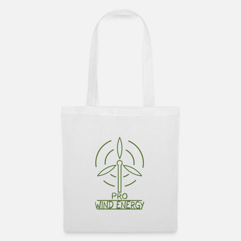 L'énergie éolienne éolienne l'énergie éolienne - Sac en tissu - blanc