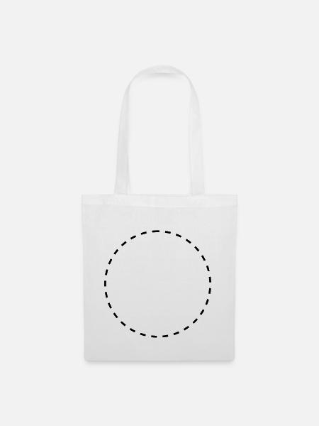 Dashed circle - Tote Bag - white