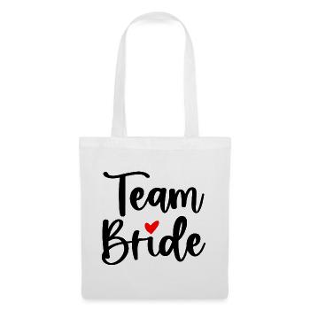 Équipe Mariée I Enterrement de vie de jeune fille Mariage mariée - Sac en tissu - blanc - Devant