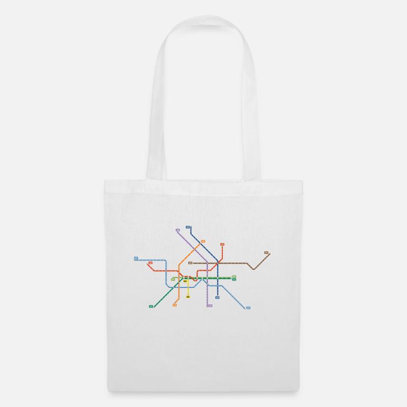 Metro Berlin - Stoffbeutel - Weiß